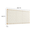 Modway Sparta Weave Vegan Leather Full Headboard - Wall Mount