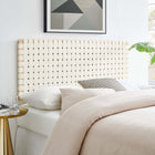 Modway Sparta Weave Vegan Leather Full Headboard - Wall Mount