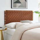 Modway Sparta Weave Vegan Leather Full Headboard - Wall Mount