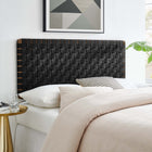 Modway Sparta Weave Vegan Leather Full Headboard - Wall Mount