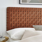 Modway Sparta Weave Vegan Leather Full Headboard - Wall Mount