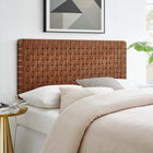 Modway Sparta Weave Vegan Leather Full Headboard - Wall Mount