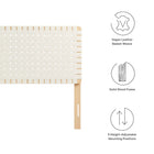 Modway Sparta Weave Vegan Leather Full Headboard