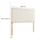 Modway Sparta Weave Vegan Leather Full Headboard
