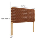 Modway Sparta Weave Vegan Leather Full Headboard