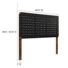 Modway Sparta Weave Vegan Leather Full Headboard