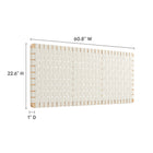 Modway Sparta Weave Wall-Mount Vegan Leather Queen Headboard