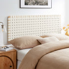 Modway Sparta Weave Wall-Mount Vegan Leather Queen Headboard