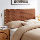 Modway Sparta Weave Wall-Mount Vegan Leather Queen Headboard