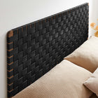 Modway Sparta Weave Wall-Mount Vegan Leather Queen Headboard