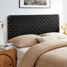 Modway Sparta Weave Wall-Mount Vegan Leather Queen Headboard