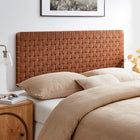 Modway Sparta Weave Wall-Mount Vegan Leather Queen Headboard