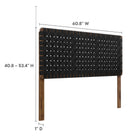 Modway Sparta Weave Vegan Leather Queen Headboard