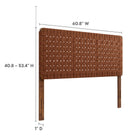 Modway Sparta Weave Vegan Leather Queen Headboard