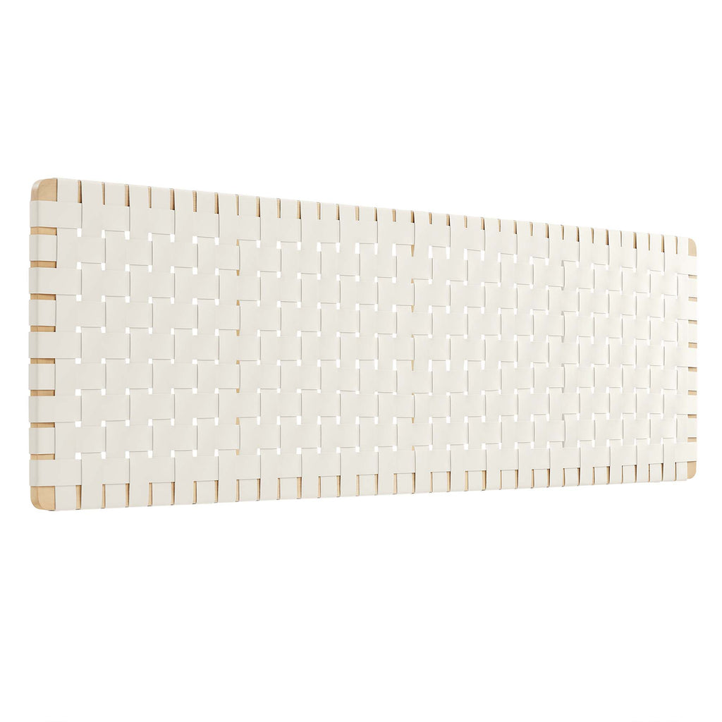 Modway Sparta Weave Wall-Mount Vegan Leather King Headboard  