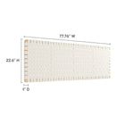 Modway Sparta Weave Wall-Mount Vegan Leather King Headboard