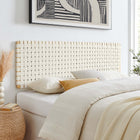 Modway Sparta Weave Wall-Mount Vegan Leather King Headboard