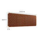Modway Sparta Weave Wall-Mount Vegan Leather King Headboard