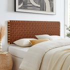 Modway Sparta Weave Wall-Mount Vegan Leather King Headboard