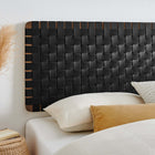 Modway Sparta Weave Wall-Mount Vegan Leather King Headboard