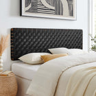 Modway Sparta Weave Wall-Mount Vegan Leather King Headboard