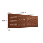 Modway Sparta Weave Wall-Mount Vegan Leather King Headboard