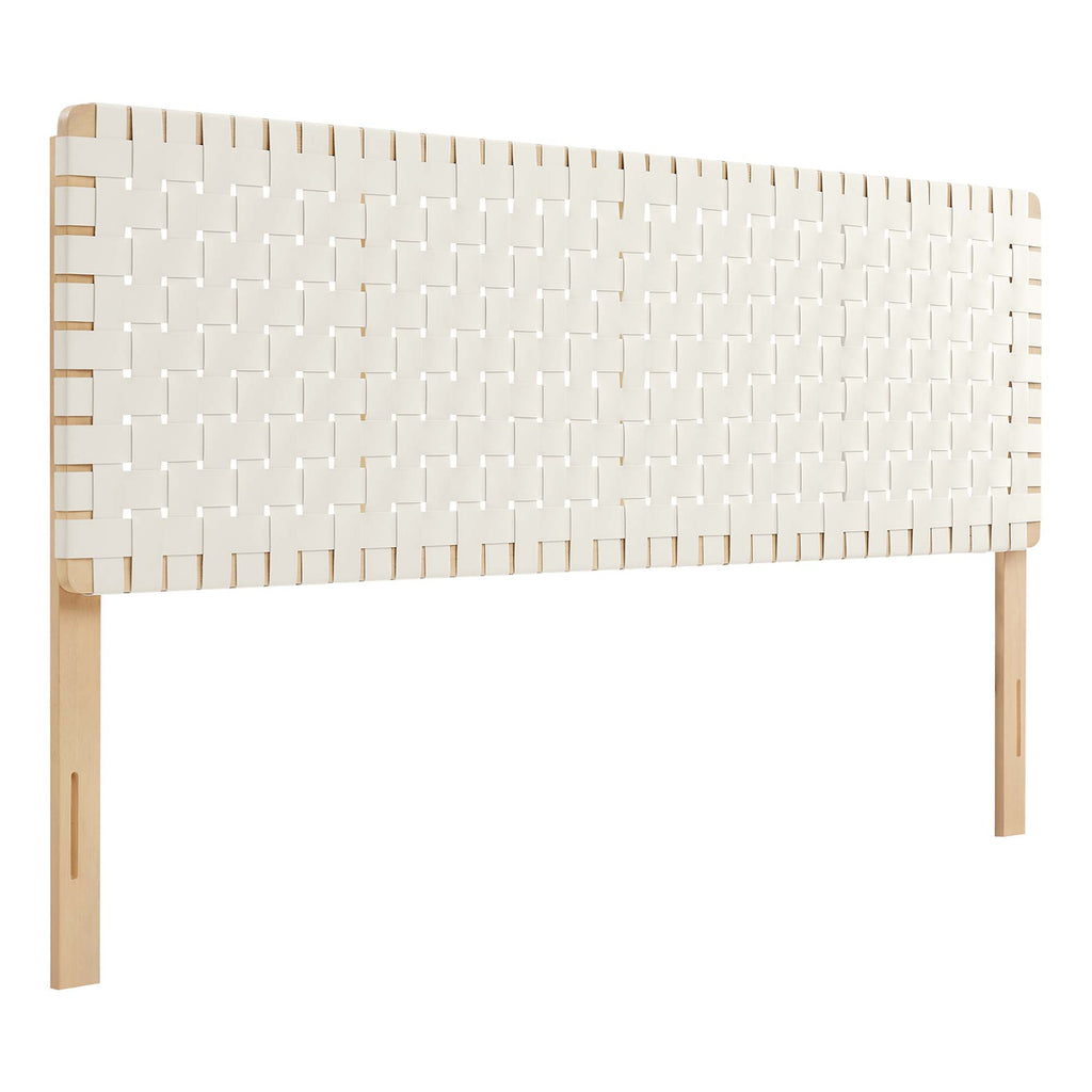 Modway Sparta Weave Vegan Leather King Headboard  