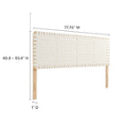 Modway Sparta Weave Vegan Leather King Headboard