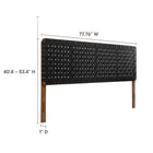 Modway Sparta Weave Vegan Leather King Headboard