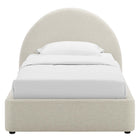 Modway Resort Upholstered Fabric Arched Round Twin Platform Bed
