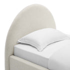 Modway Resort Upholstered Fabric Arched Round Twin Platform Bed