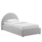 Modway Resort Upholstered Fabric Arched Round Twin Platform Bed  