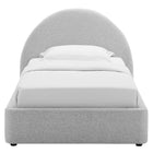 Modway Resort Upholstered Fabric Arched Round Twin Platform Bed