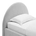 Modway Resort Upholstered Fabric Arched Round Twin Platform Bed