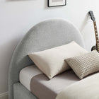 Modway Resort Upholstered Fabric Arched Round Twin Platform Bed