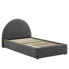 Modway Resort Upholstered Fabric Arched Round Twin Platform Bed