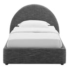 Modway Resort Upholstered Fabric Arched Round Twin Platform Bed