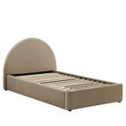 Modway Resort Performance Velvet Arched Round Twin Platform Bed