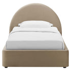 Modway Resort Performance Velvet Arched Round Twin Platform Bed