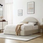 Modway Resort Performance Velvet Arched Round Full Platform Bed