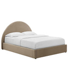 Modway Resort Performance Velvet Arched Round Full Platform Bed  