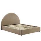 Modway Resort Performance Velvet Arched Round Full Platform Bed