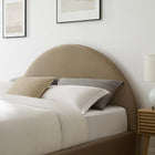 Modway Resort Performance Velvet Arched Round Full Platform Bed