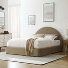 Modway Resort Performance Velvet Arched Round Full Platform Bed