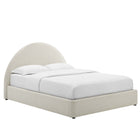 Modway Resort Upholstered Fabric Arched Round Queen Platform Bed  