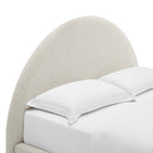 Modway Resort Upholstered Fabric Arched Round Queen Platform Bed