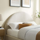 Modway Resort Upholstered Fabric Arched Round Queen Platform Bed
