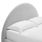 Modway Resort Upholstered Fabric Arched Round Queen Platform Bed