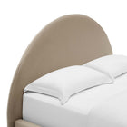 Modway Resort Performance Velvet Arched Round Queen Platform Bed