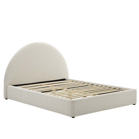 Modway Resort Upholstered Fabric Arched Round King Platform Bed  